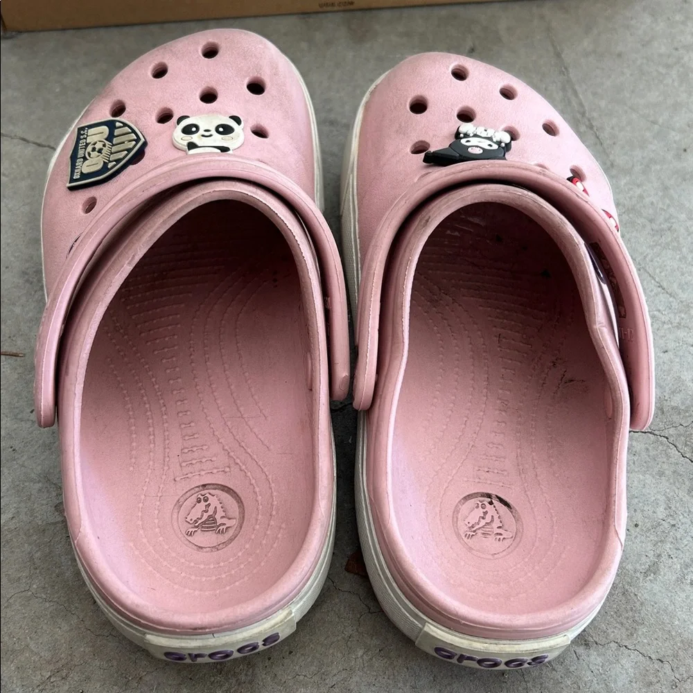 Crocs Crocband J1 Kids' Clogs Pink Used